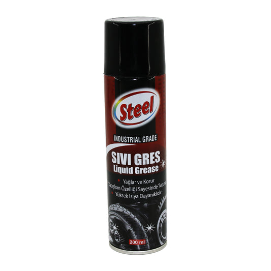 STEEL ST-1304 SIVI GRES SPREY 200ML YAĞLAR - KORUR - ISIYA DAYANIKLI (5347)