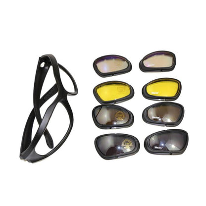 Multi-Lens Tactical Goggles Set