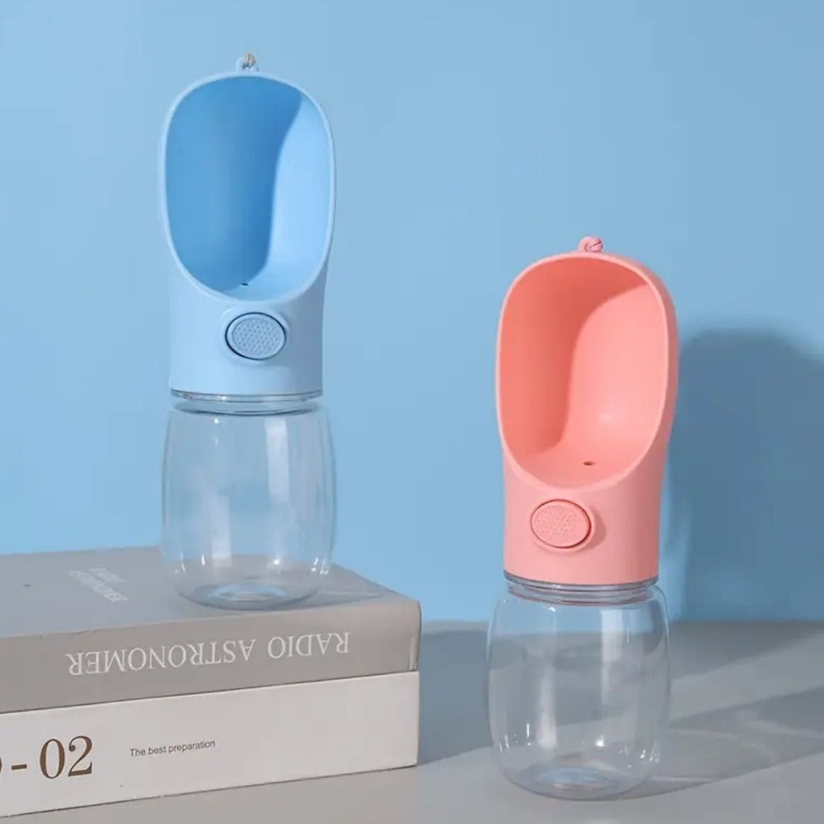 350 ml Portable Pet Water Bottle with Push Button (5347)