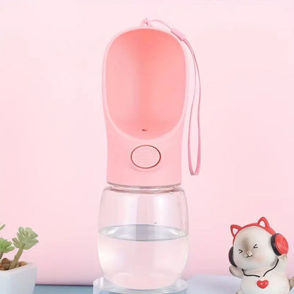 350 ml Portable Pet Water Bottle with Push Button (5347)
