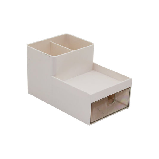 TEK ÇEKMECELİ + 3 BÖLMELİ  PLASTİK MAKYAJ - TAKI ORGANİZER 16X9.5CM - Y: 5--9.5CM (5347)