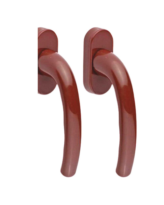 TOOL 2 PIECE BROWN PVC WINDOW HANDLE (5347)