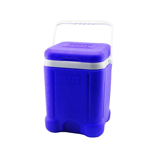 TOROS 20L SQUARE COOLER BLUE PLASTIC WITH CARRY HANDLE BRKT-504248 (5347)