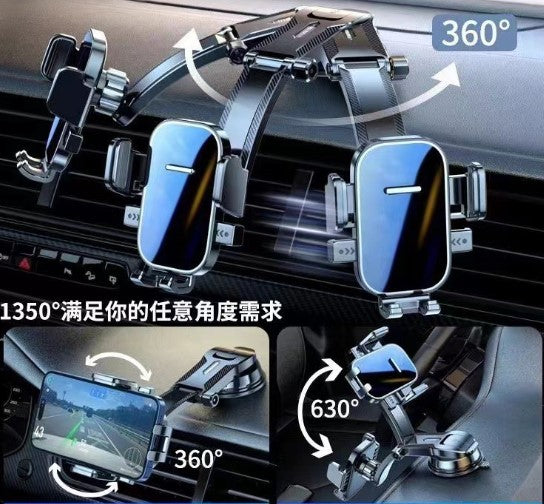 Torpido Üstü Vakumlu Araç Telefon Tutucu  Ayarlanabilir Uzun Kollu (5347)