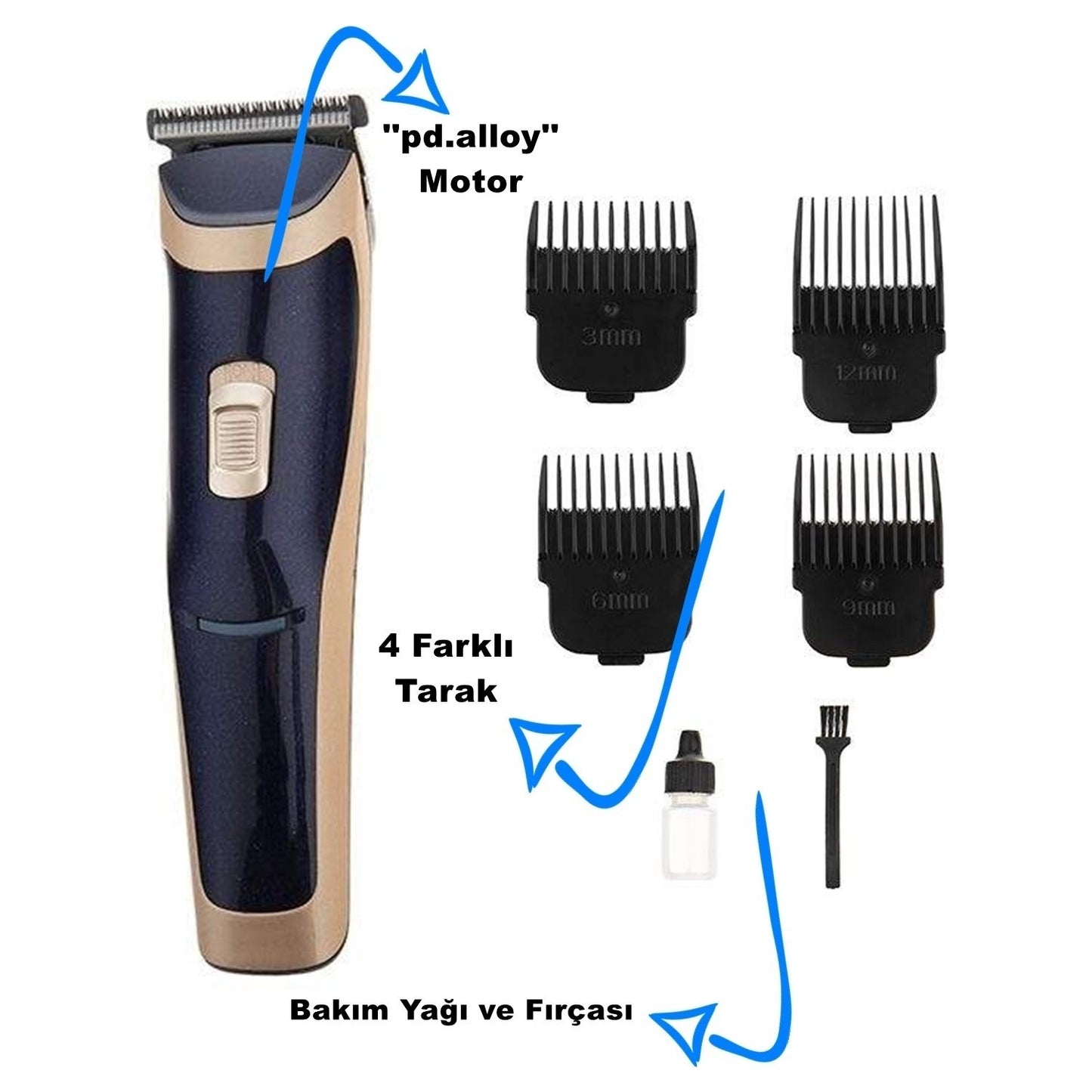 TR-650 Professional Hair and Beard Trimmer (5347)