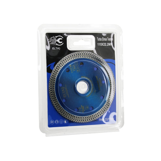 TURBO  ELMAS   MERMER  KESİCİ DİSK  115MMX22.2MM   İNCE HASSAS  TESTERE 1.2MM (5347)