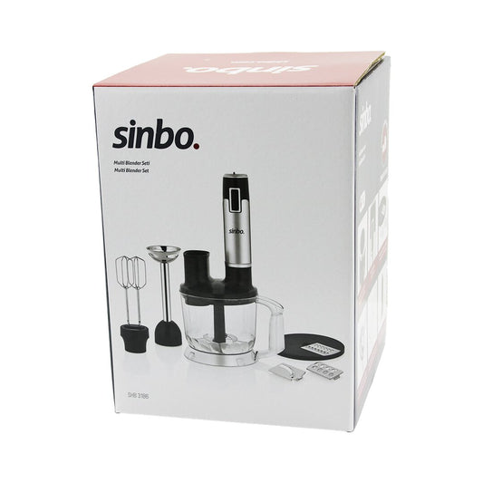 TURBO MULTİ BLENDER SETİ DOĞRAYICI- MİKSER- BLENDER RENDE DİLİM DİSKLERİ 300W 2LT HAZNE SHB-3186 (5347)