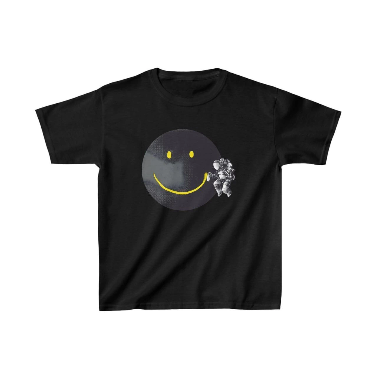 Unisex Kids' Printed T-Shirt - Black