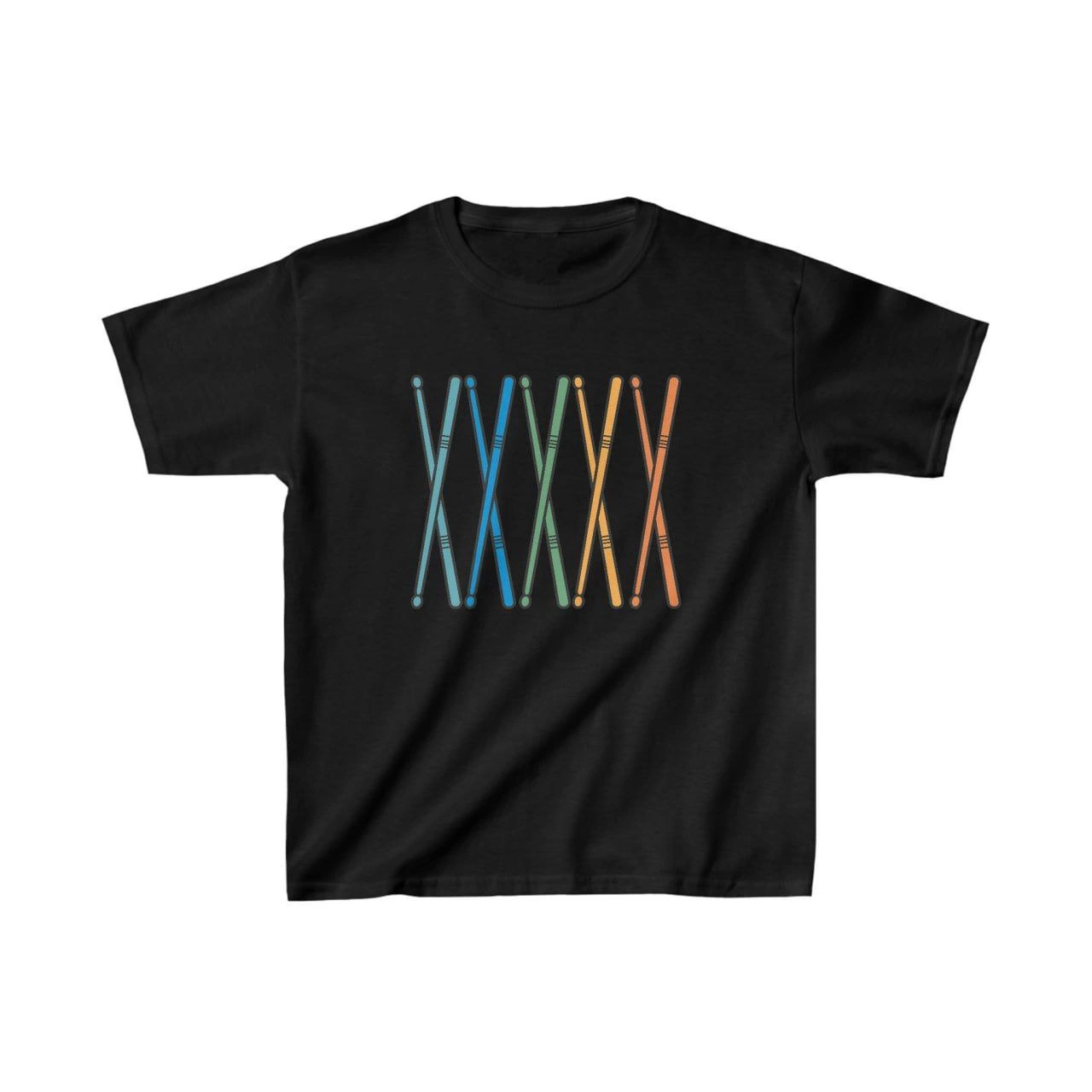 Unisex Kids' Printed T-Shirt - Black