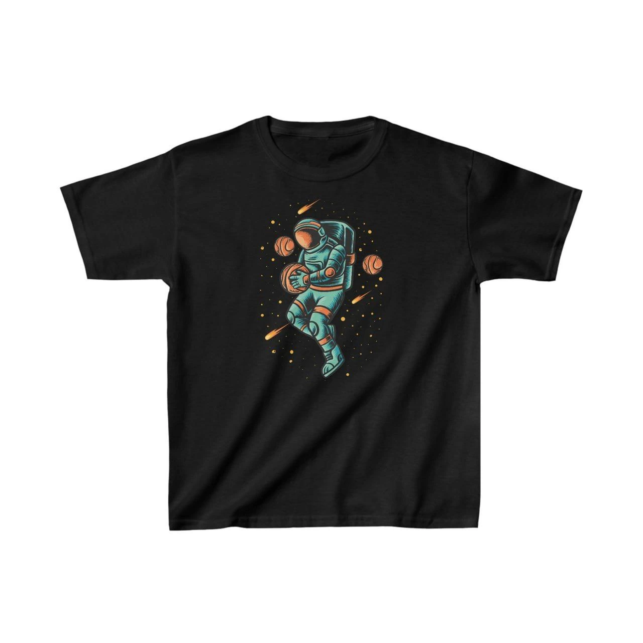 Unisex Kids' Printed T-Shirt - Black
