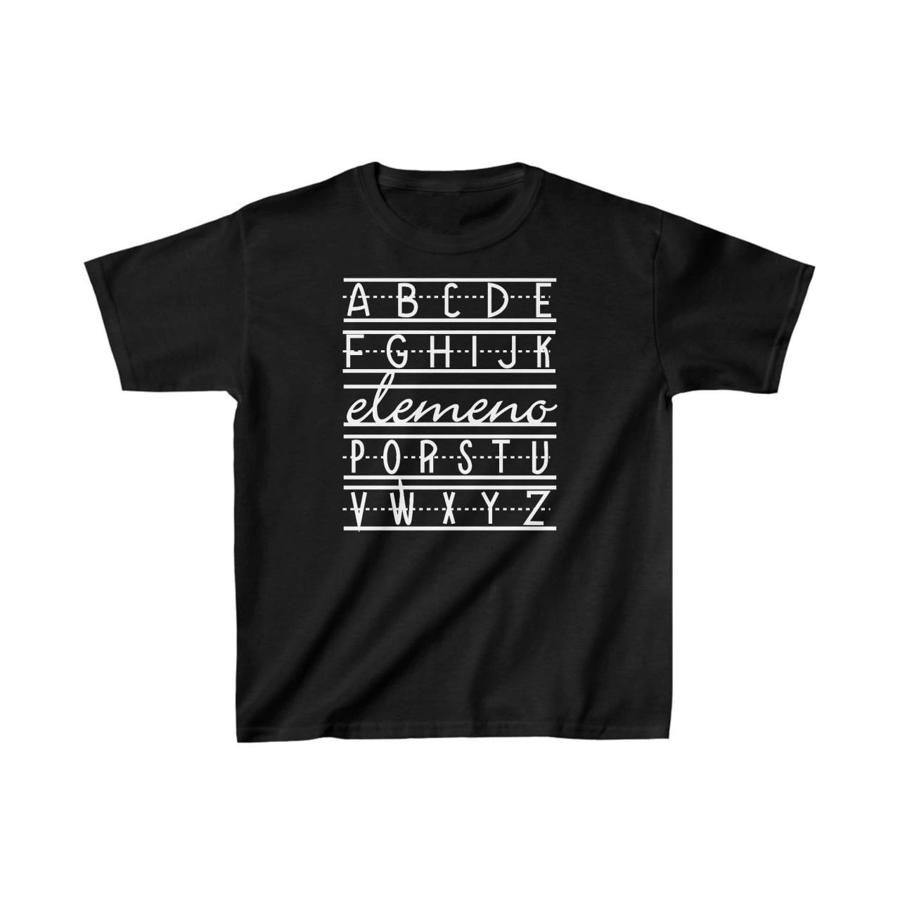 Unisex Kids' Printed T-Shirt - Black