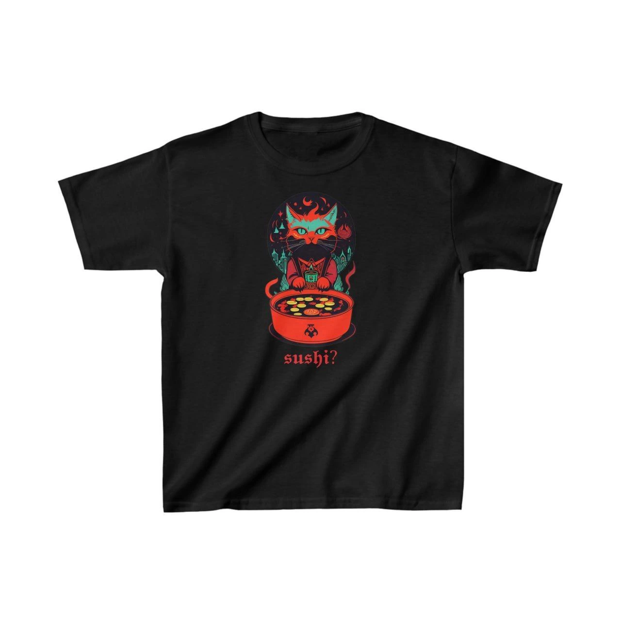 Unisex Kids' Printed T-Shirt - Black