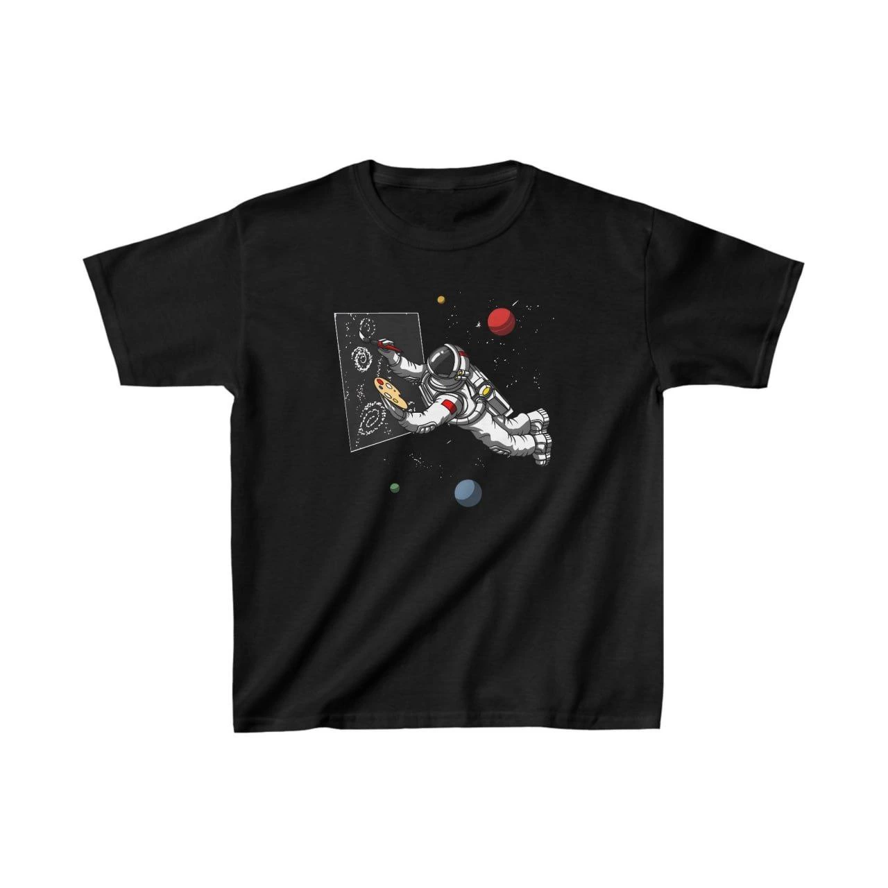 Unisex Kids' Printed T-Shirt - Black
