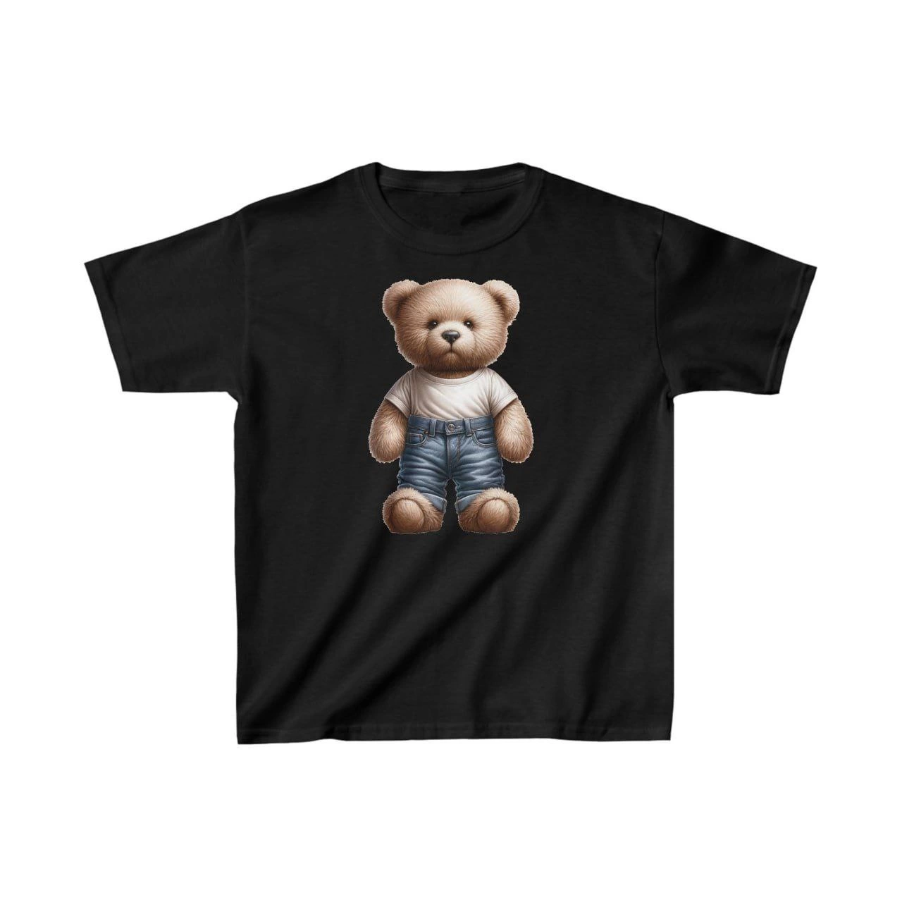 Unisex Kids' Printed T-Shirt - Black