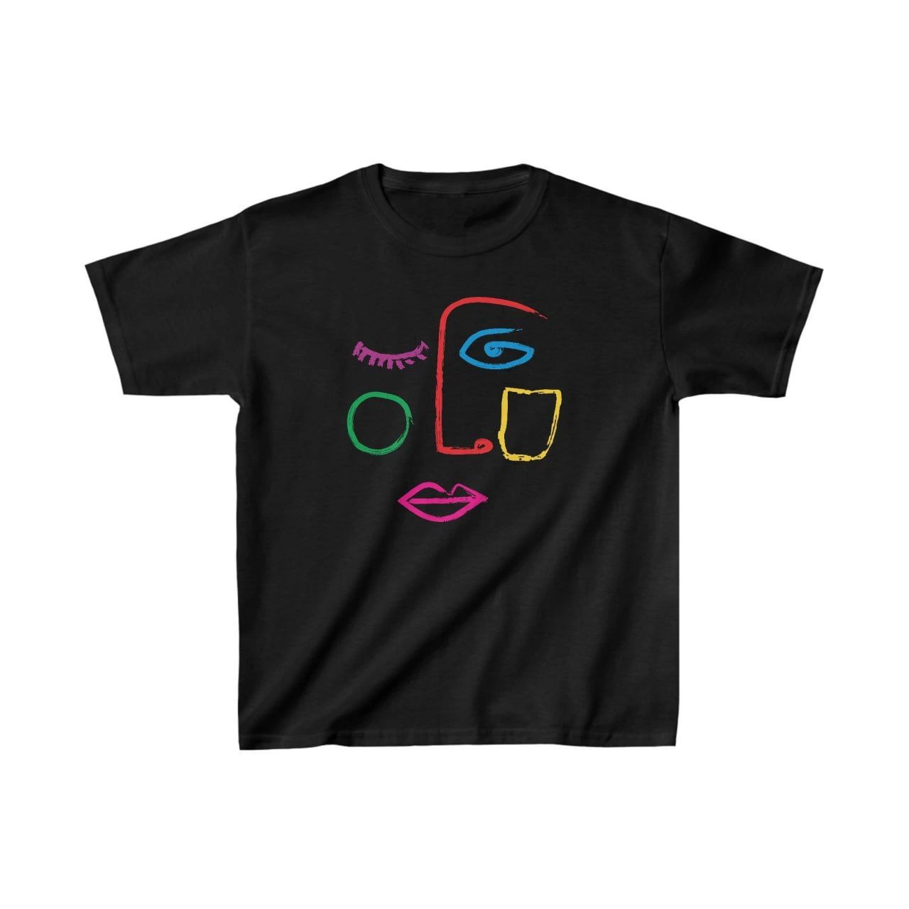 Unisex Kids' Printed T-Shirt - Black