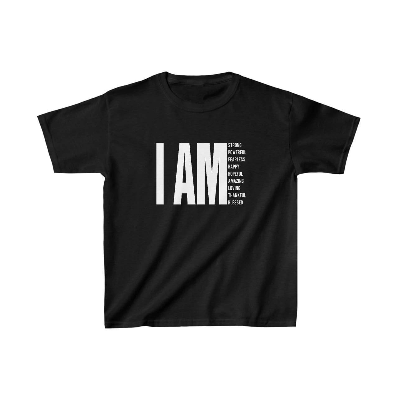 Unisex Kids' Printed T-Shirt - Black