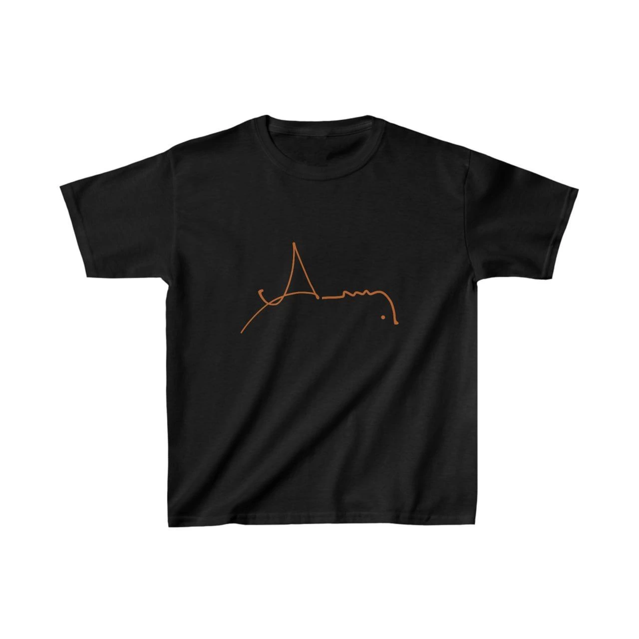 Unisex Kids' Printed T-Shirt - Black