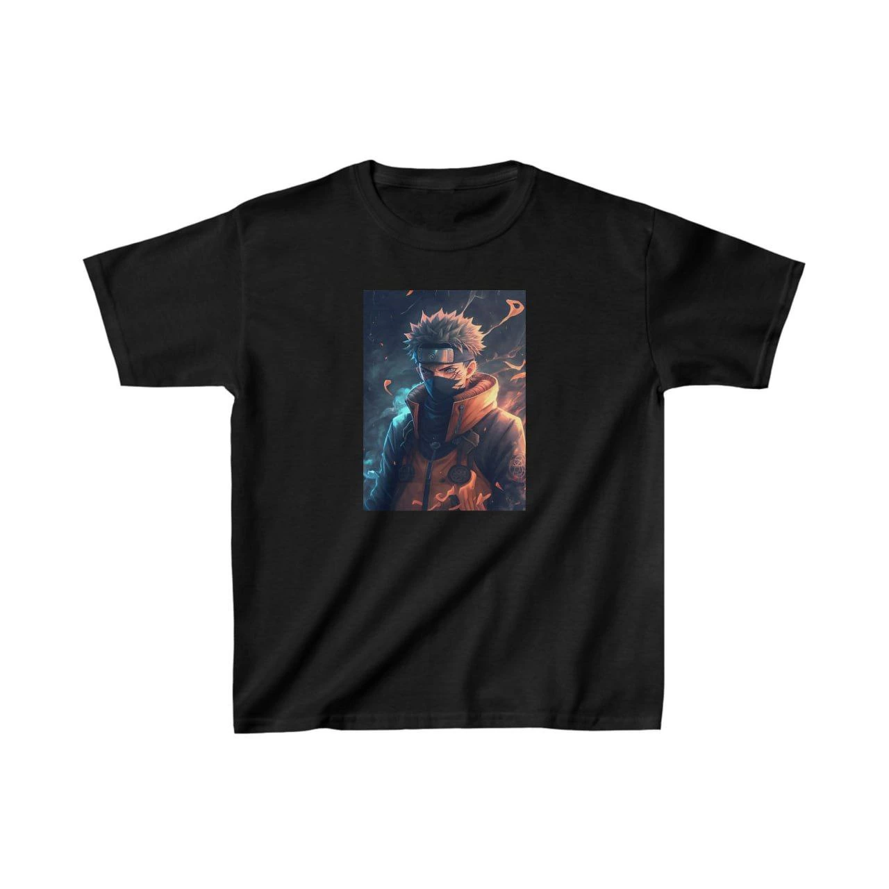Unisex Kids' Printed T-Shirt - Black