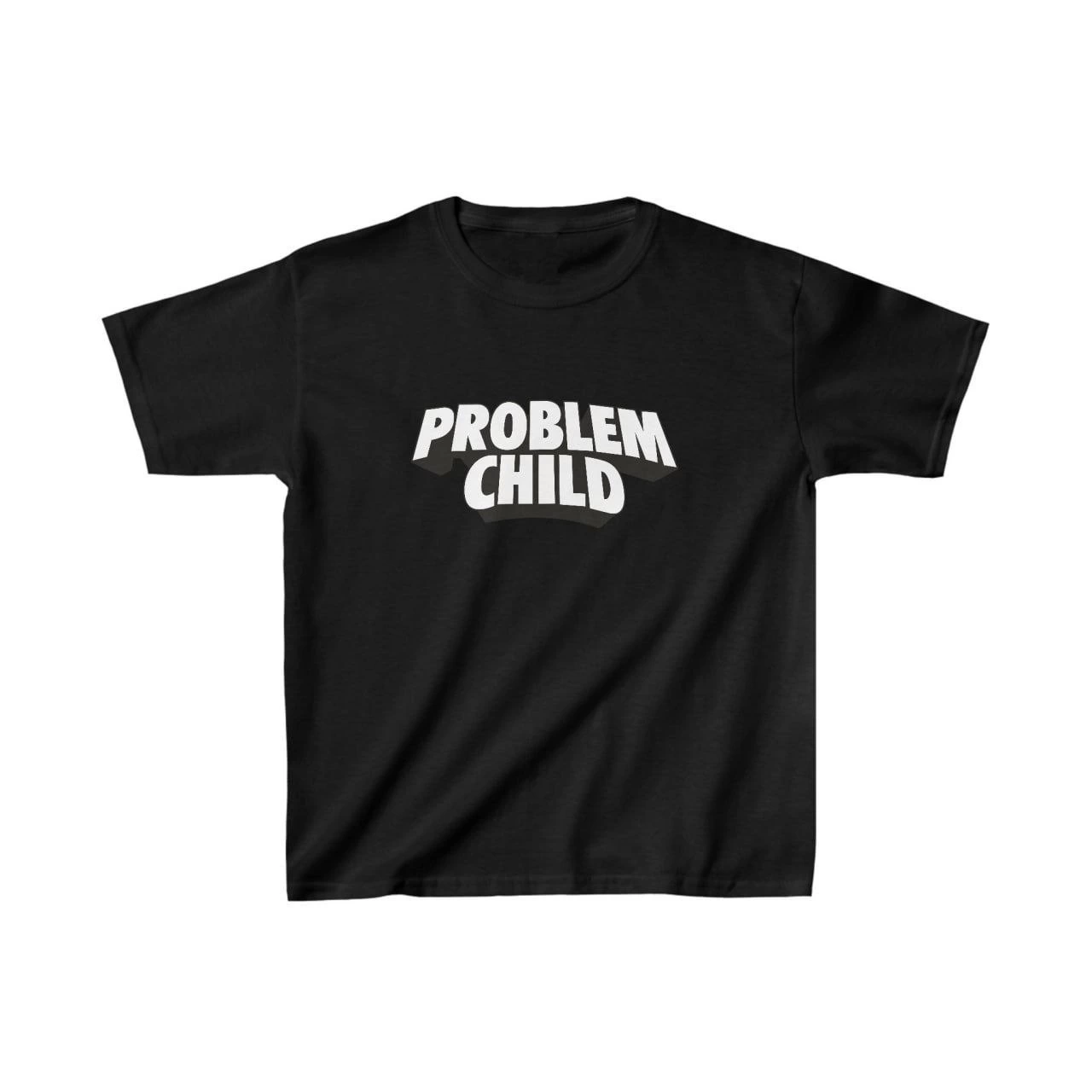 Unisex Kids' Printed T-Shirt - Black