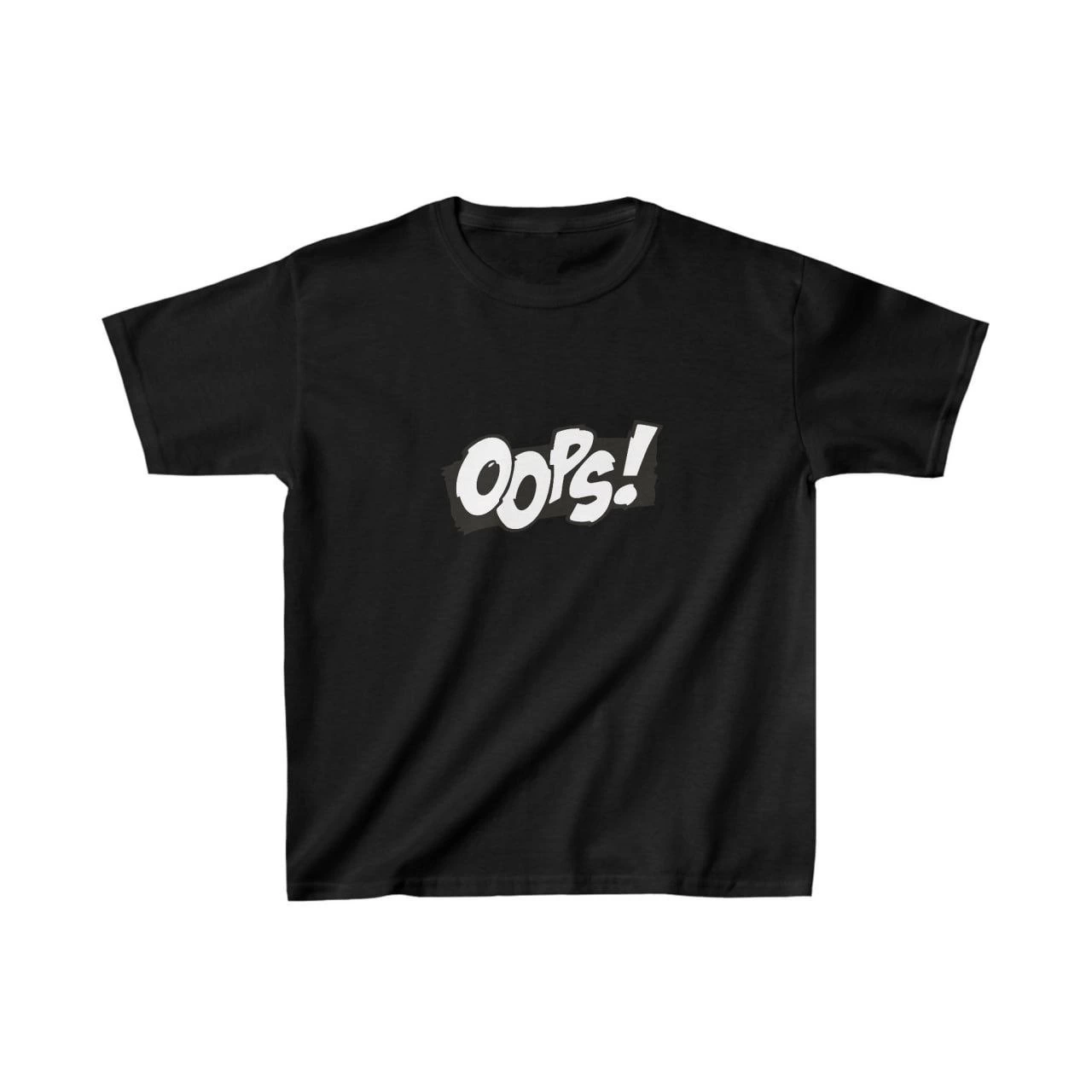 Unisex Kids' Printed T-Shirt - Black