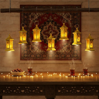 Ramadan-Themed Hexagonal Dome LED Lamp