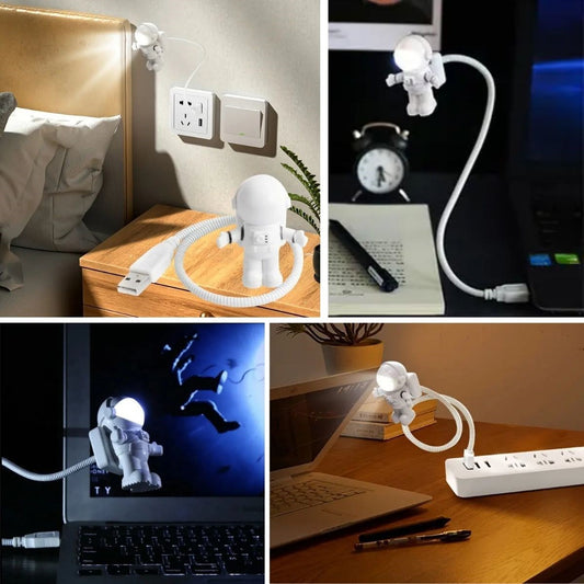 USB Astronot Gece Lambası, Masa Lambası, Kitap Okuma Lambası Işığı (5347)