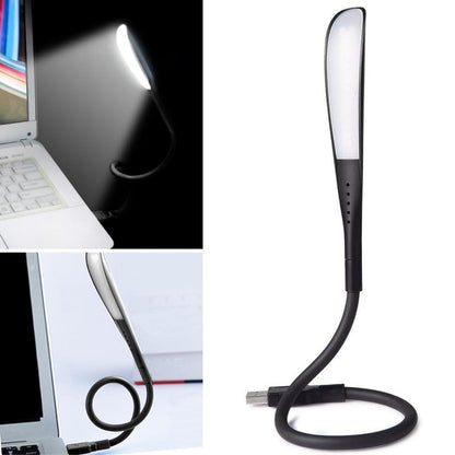 مصباح طاولة/قراءة كتب ليد بـ14 لمبة USB بثلاث درجات إضاءة يعمل باللمس - أسود (5347)