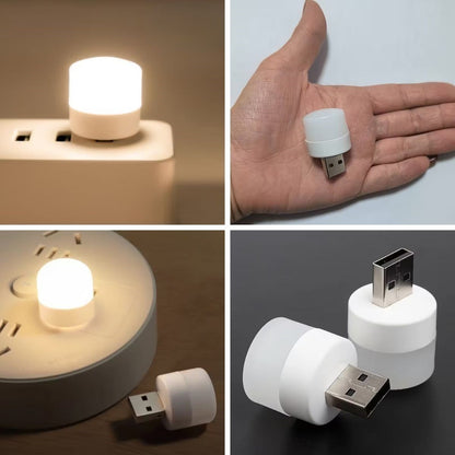 USB Mini Top LED 10-Light Set - Warm White Night Light, Energy-Saving Micro LED Lights (5347)