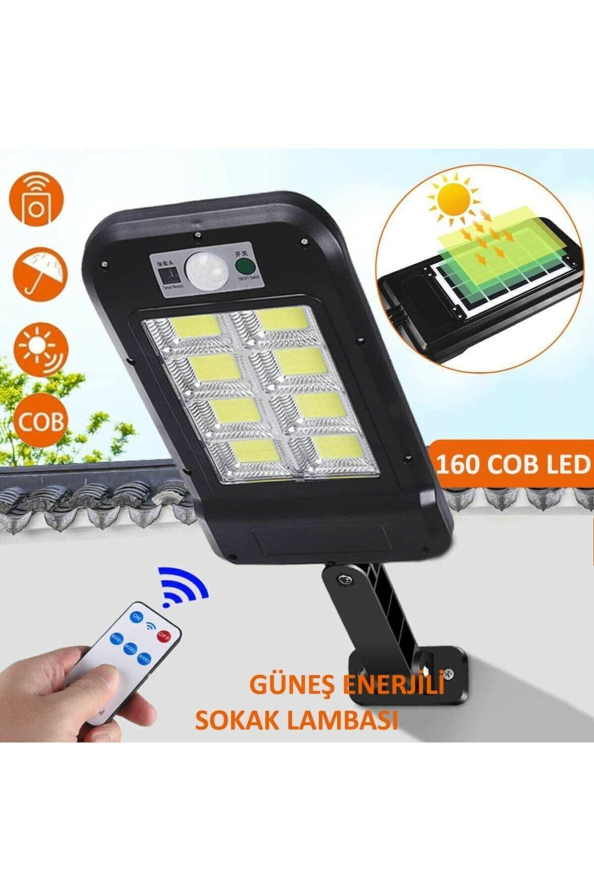 Remote Controlled 160 LED Solar Garden Light