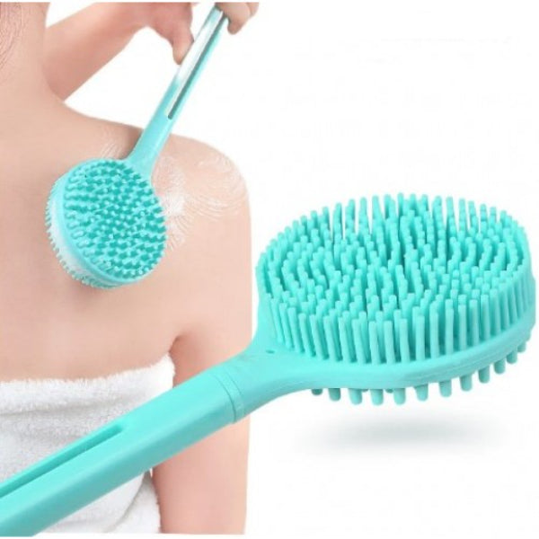Double-Sided Silicone Long Handle Bath Brush