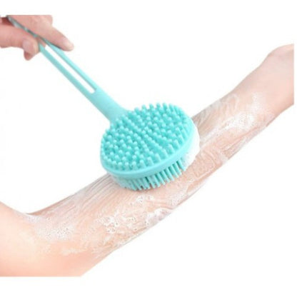 Double-Sided Silicone Long Handle Bath Brush