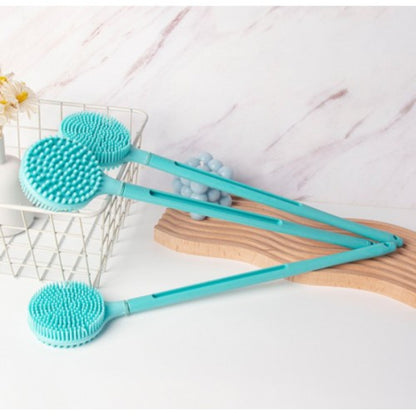 Double-Sided Silicone Long Handle Bath Brush