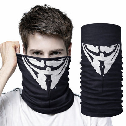 Vendetta Maskesi Desenli Baf Bandana - Çok Amaçlı Yüz Boyunluk Bandana 4 No (5347)