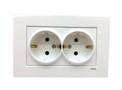 VİKO KARRE 2-GANG GROUNDED SOCKET 9096 7056 (5347)