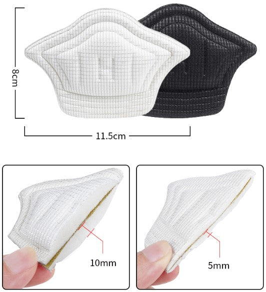 Crown-shaped 10 mm anti-heel strike pad.