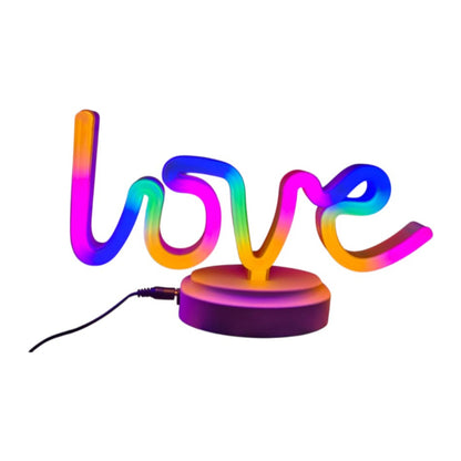 Neon Love Sign Table Night Light