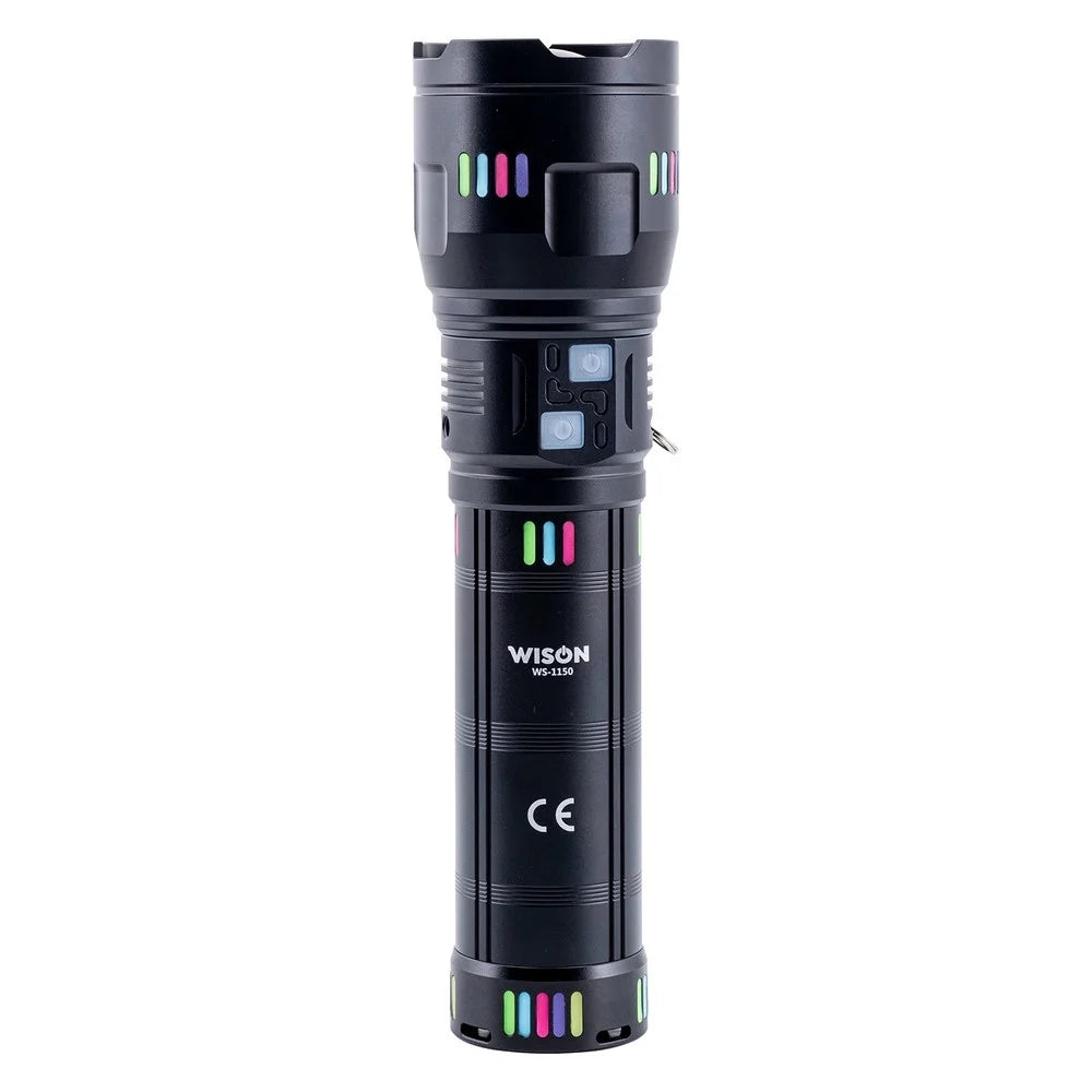 Ws-1150 Uzun Menzilli 60 Watt 5500 Lümen Profesyonel Güçlü El Feneri (5347)