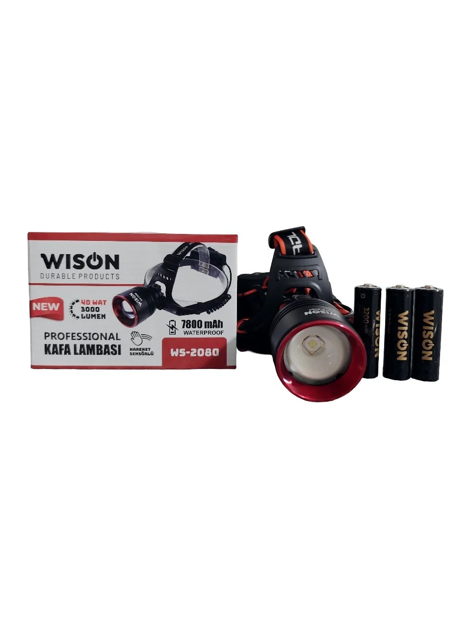 Ws-2080 Profesyonel Kafa Lambası 3000 Lümen 40 Watt (5347)
