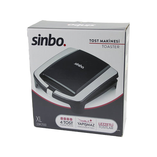 XL  ELEKTRİKLİ TOST MAKİNESİ   4 TOST   YAPIŞMAZ YÜZEY   1500W  SSM-2550 (5347)