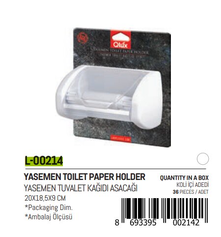 JASMINE COVERED TOILET PAPER HOLDER (5347)