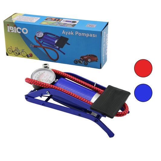 YAYAT MODELİNCE PİSTONLU AYAK POMPASI OTO-ARAÇ - BİSİKLET-MOTOR LASTİK - TOP - ŞİŞME HAVUZ-YATAK (5347)