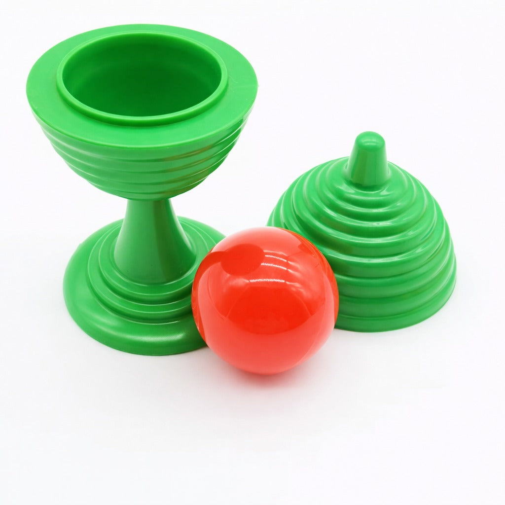 Yeşil Renk Sihirli Kupa Top Kaybetme Oyunu 7 cm (5347)