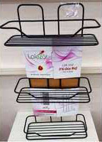 ZAMBAK 3-TIER SHELF BLACK WHITE (5347)